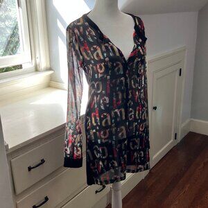 Geisha, Size S, Size 4 (US), colorful long blouse/short dress